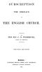 [Gutenberg 63735] • Subscription the disgrace of the English Church [2nd edition]